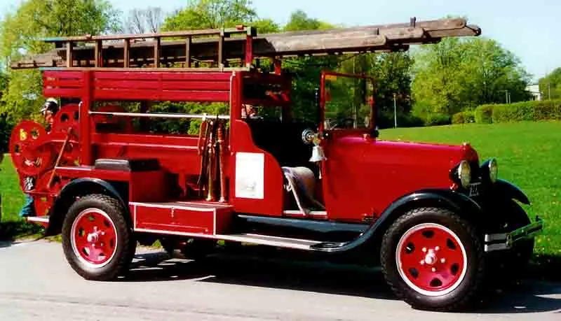 Пожарный автомобиль на шасси Ford Model AA, 1928 год