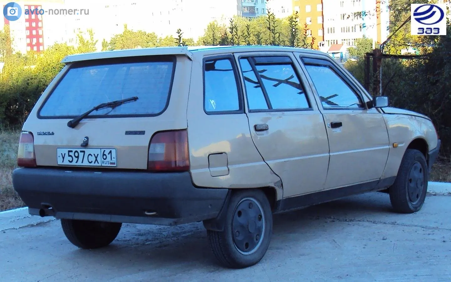 Корма ЗАЗ-1105 выпуска 1994 года с пятой дверью