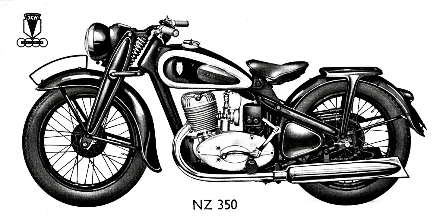 DKW NZ 350 выпуска 1938–1943 годов