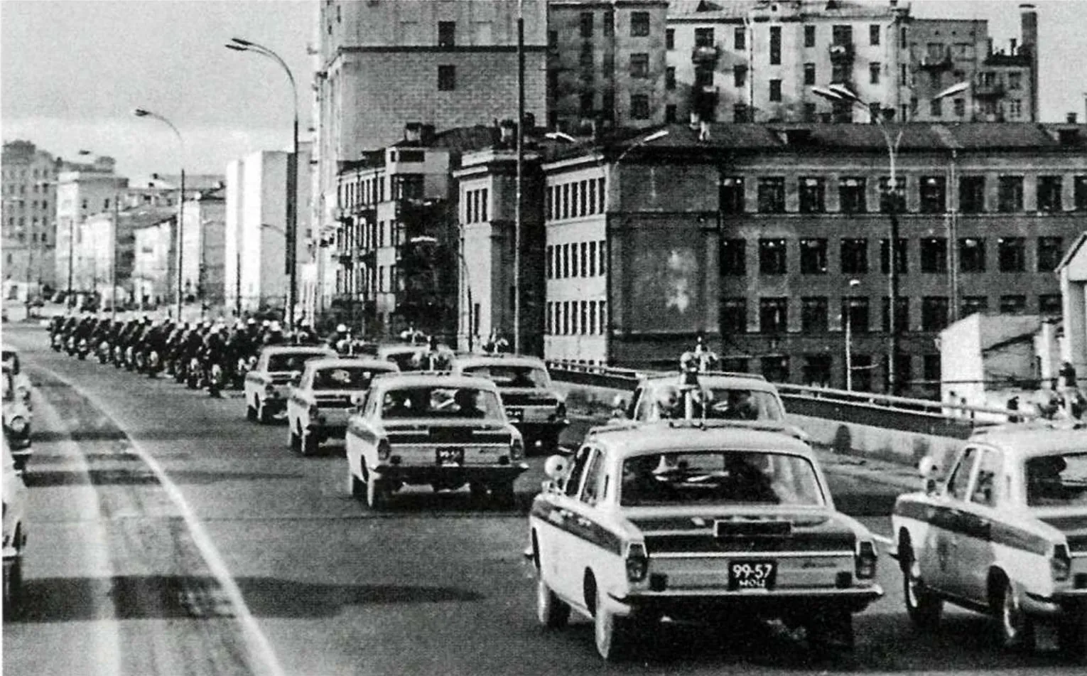 Первая партия милицейских ГАЗ-24 «Волга» в Москве, 1969 год
