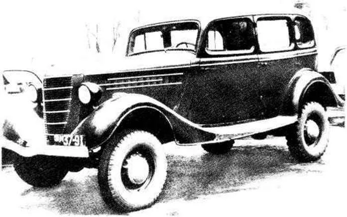 Серийный ГАЗ-61-73 с шестицилиндровым мотором ГАЗ-11, 1941 год
