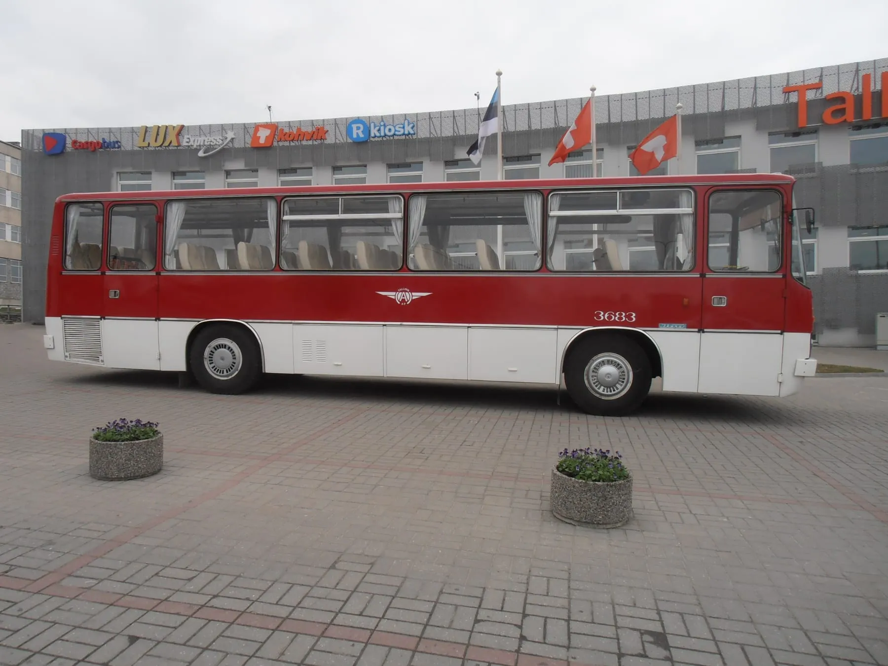 Ikarus 255 у Таллинского автовокзала, 2015 год