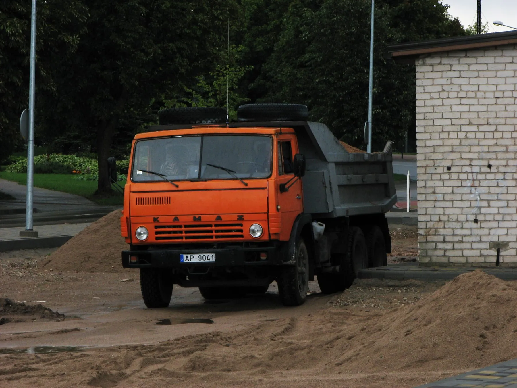 КамАЗ-55111 в латвийском Тукумсе
