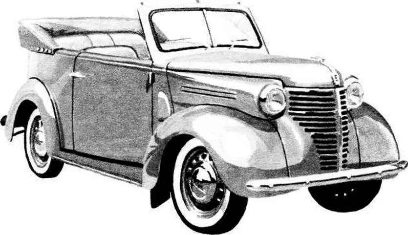 КИМ-10-51 с кузовом фаэтон, 1941 год