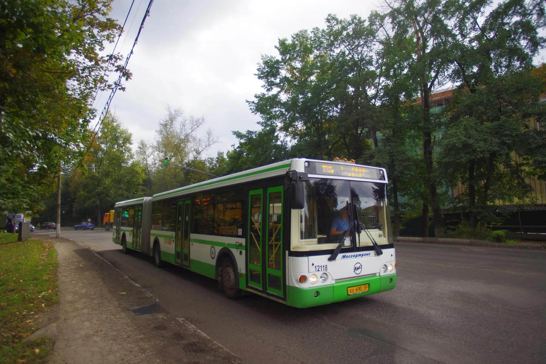 Сочленённый ЛиАЗ-6213 в Красногорске, 2013 год