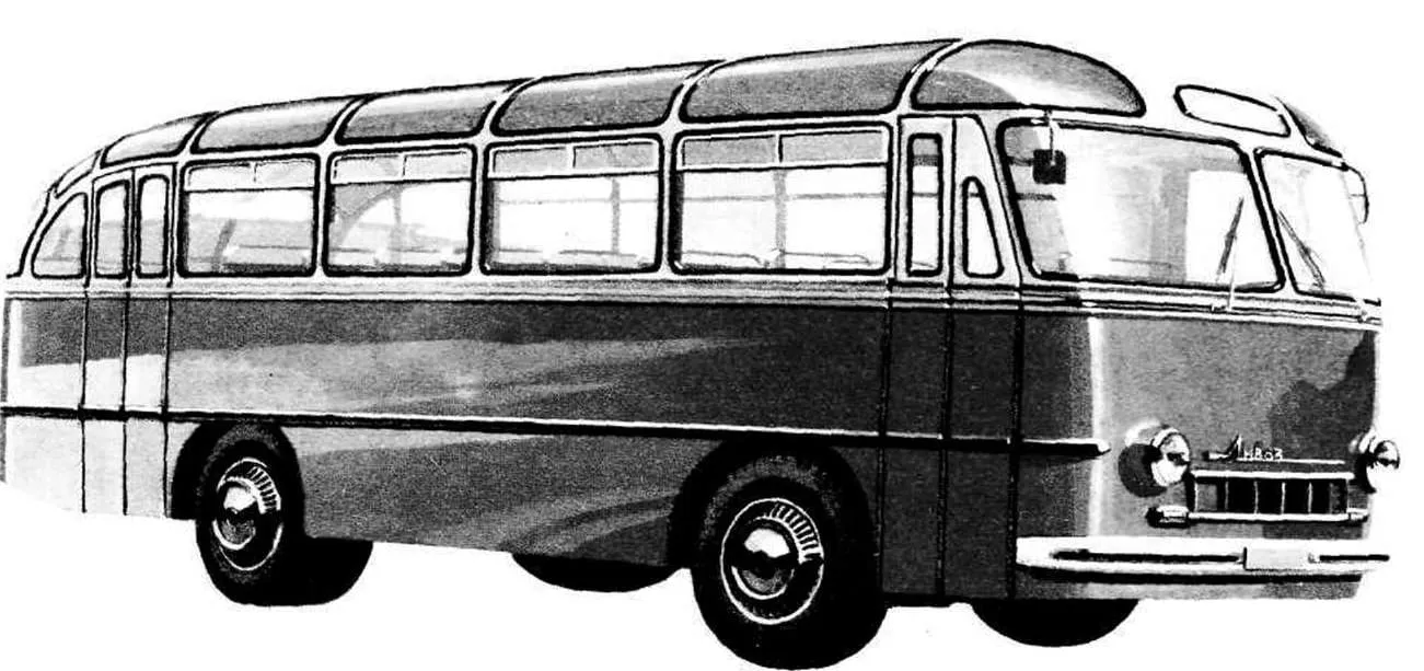 Пригородный ЛАЗ-695, 1956 год