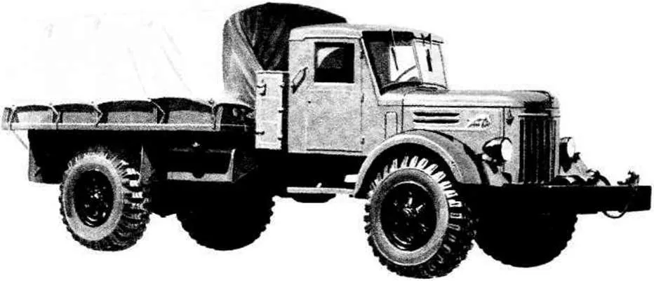 Полноприводный МАЗ-502А, 1956 год