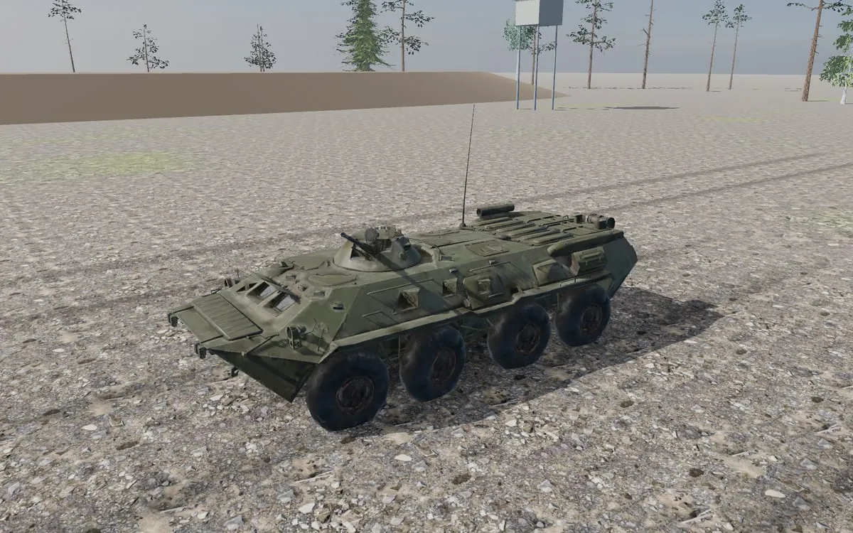 Трёхмерная модель: БТР-80