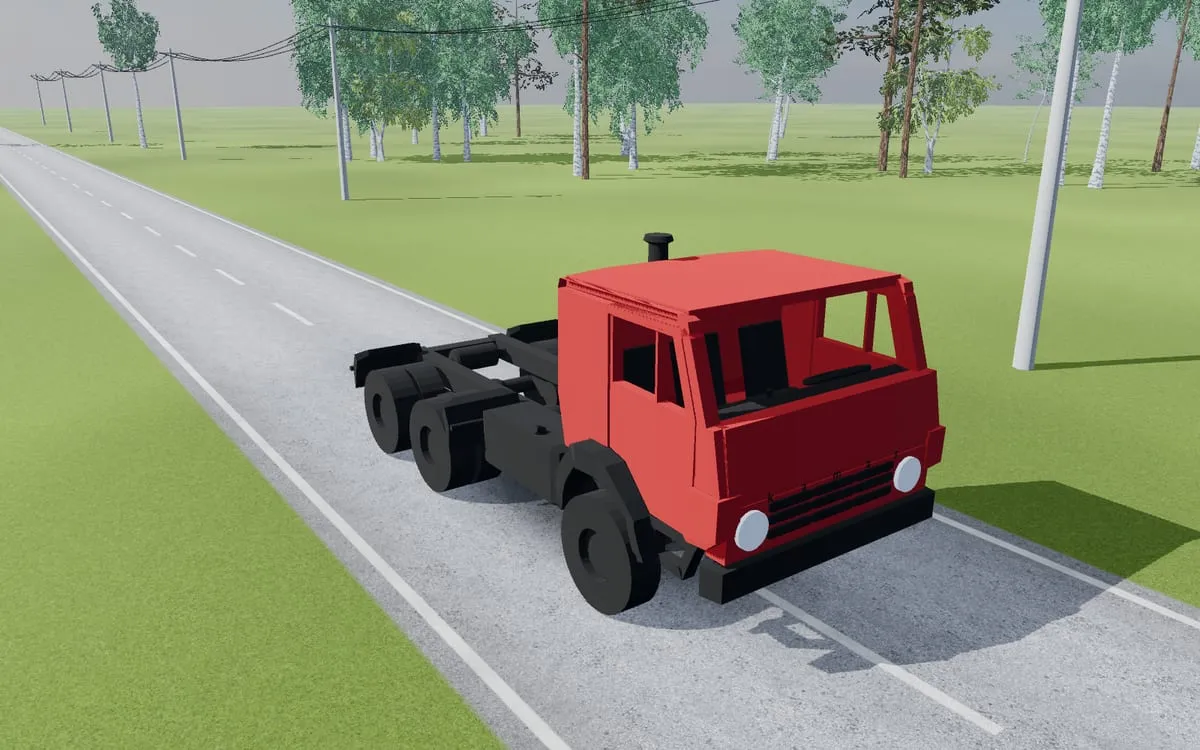 Трёхмерная модель: КамАЗ-5320