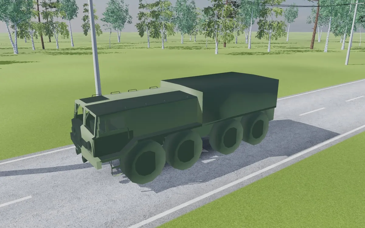 Трёхмерная модель: МАЗ-535