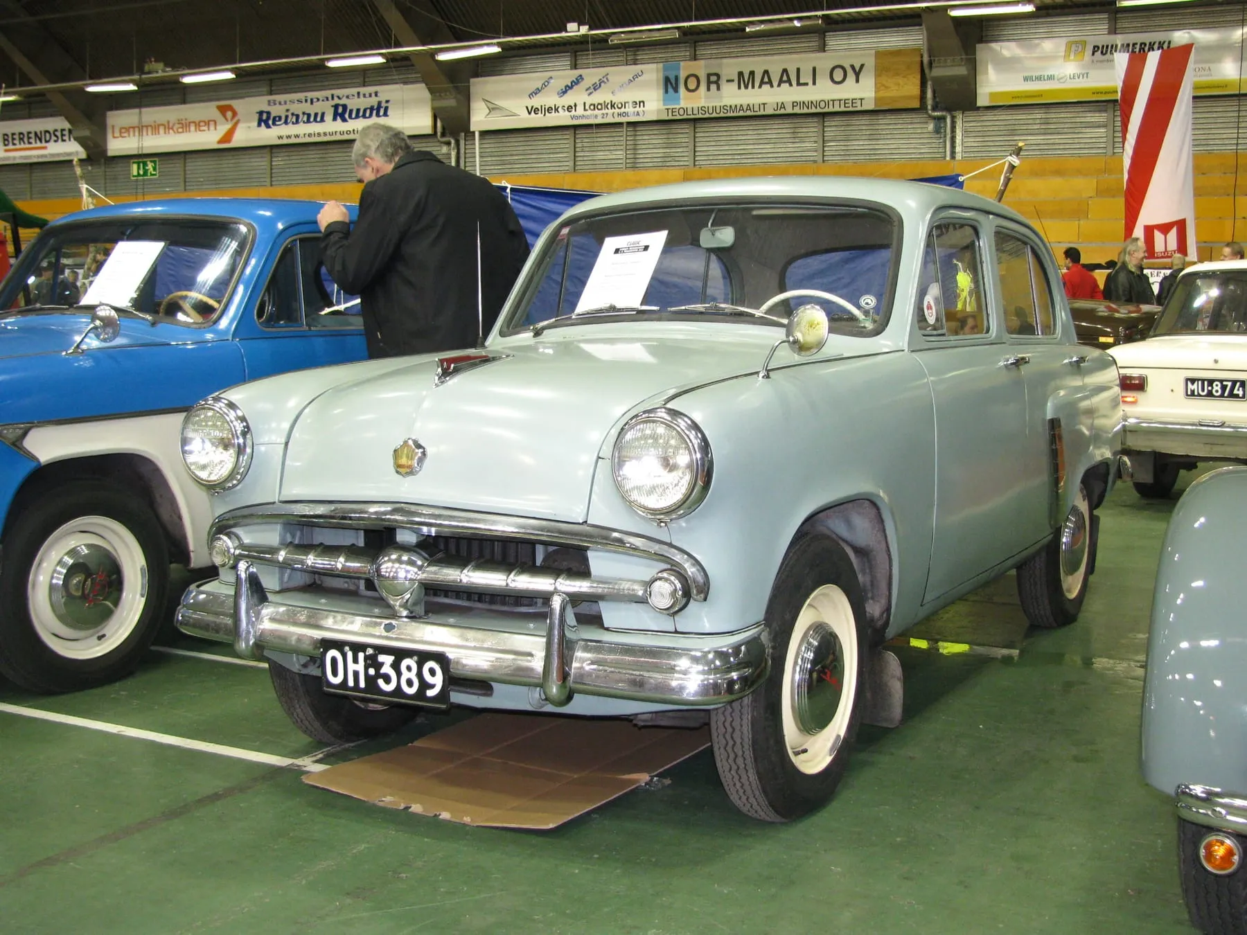 Москвич-402 на слёте классических автомобилей в Лахти, Финляндия