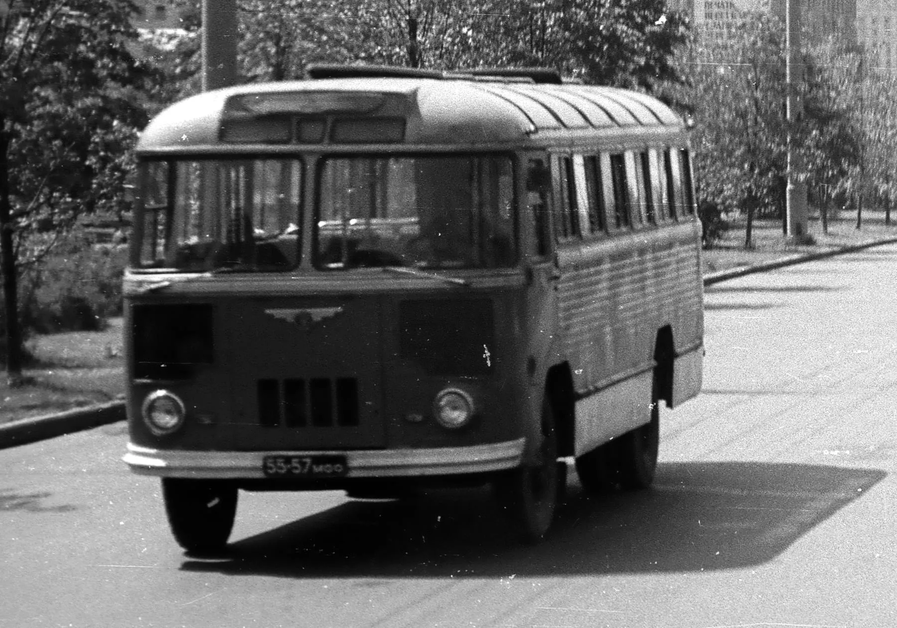 ПАЗ-652 на Новом Арбате в Москве, 1966 год