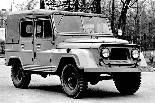УАЗ-460Б с колёсными редукторами, 1960 год