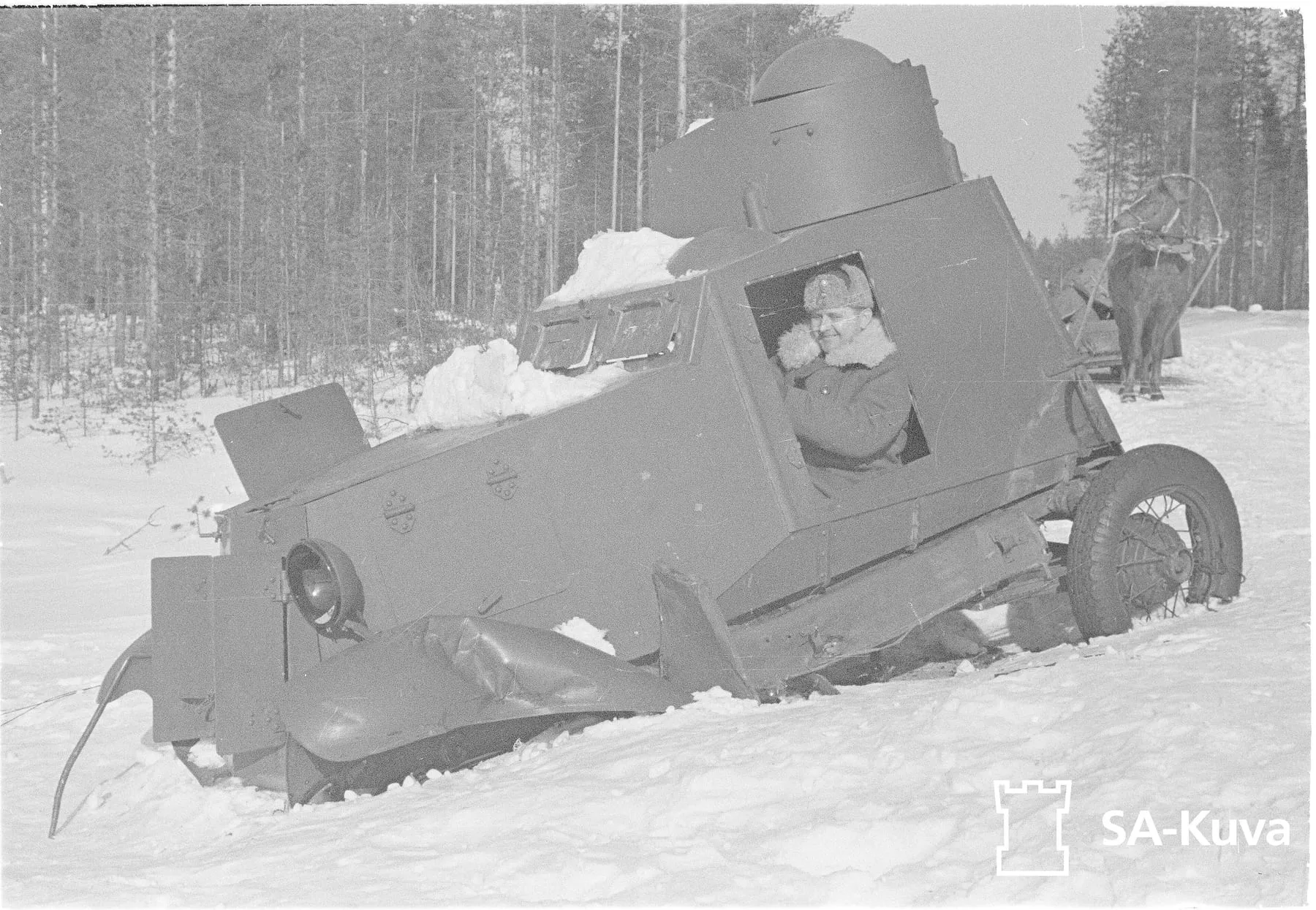 Захваченный ФАИ на берегу Оинассалми, март 1940 года